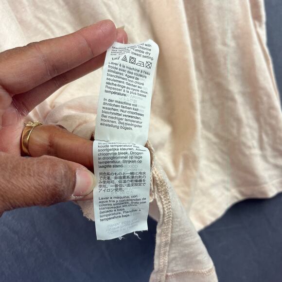 J. Crew Cut V- Neck Shirt Women's Medium Light Basic Short Sleeve Preppy Soft - Picture 6 of 8